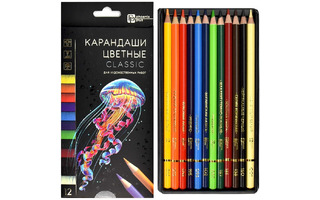 Карандаши 12 цв "Классик" грифель 3,7мм 64096 Феникс+