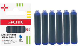 Чернильные картриджи в наборе синие 6шт (ЦЕНА ЗА НАБОР) deVente 5100400