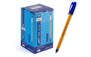 Ручка шариковая "Flair.JET-LINE.ORANGE" на масляной основе синяя 0,7мм F-705N