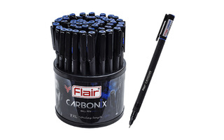 Ручка шариковая "Flair.CARBONIX" на масляной основе синяя 0,7мм F-1399