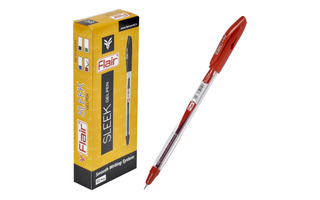 Ручка гелевая "Flair.SLEEK" красная 0,5мм F-1197 (2191)