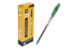 Ручка гелевая "Flair.SLEEK" зеленая 0,5мм F-1197 (2207)