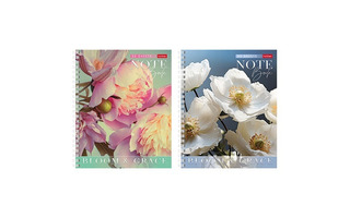 Тетрадь 80 л "Цветение и грация" клетка гребень 80Т5лВ1гр 087114 Хатбер