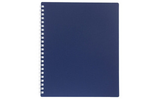 Тетрадь 80 л "VELVET Синяя" клетка гребень пласт.обл 80Т5В1гр_01609 081568 Хатбер