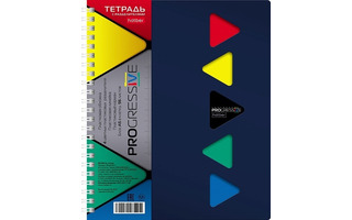 Тетрадь 96 л "PROGRESSIVE CANVAS.Синяя" гребень пласт.обл 4разд. 96Т5В1гр_05309 081699 Хатбер