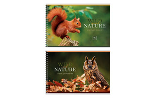 Альбом для рисования 40л "Wild nature" гребень АР4гр40 58146