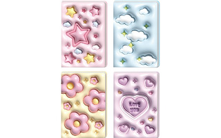 Записная книжка А6   96л "deVente.3D.Mix" тв.обл иск.кожа ассорти 2052308