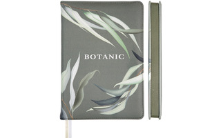 Ежедневник А5  272стр "deVENTE.Botanic" н/датир кожзам оливковый олив.срез 2234577