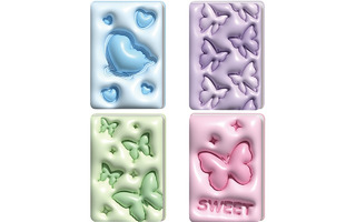 Записная книжка В6   96л "deVente.3D.Butterfly" тв.обл иск.кожа ассорти 2052303