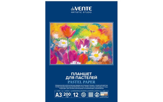 Папка для пастели А3 12л 4цв "deVENTE.ARTISTIC STUDIO" тиснение холст 200г/м² 2135302