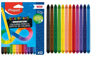 Карандаши 12 цв "Maped.COLORPEPS INFINITY" ударопрочный грифель трехгранные 861600