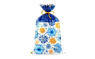 Пакет металлизированный НГ 25*40 "Северные узоры"