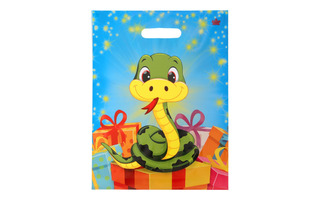 Пакет   31*40 "Глянец.НГ.Зайка с подарком" 60мкм с вырубкой (цена за уп 50шт) 2401 Цена 1шт 14,02