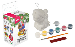 Набор для творчества "Игрушка под роспись.3D Art.Мишка на санках" Ир-047