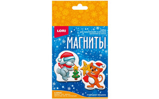 Набор для творчества из гипса "Фигурки на магнитах.Очарование праздника" малый Пз/Г-079