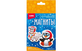 Набор для творчества из гипса "Фигурки на магнитах.Веселые друзья" малый Пз/Г-081