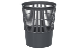 Корзина для мусора 14л серая сетчатая Стамм КР52