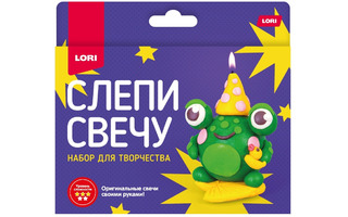 Набор для творчества "Лепим свечи. Восковая свеча. Лягушонок" Пз/С-023
