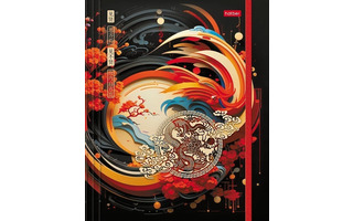 Тетрадь А5 120л на кольцах "Китайская мудрость" на резинке 120ТК5Вр1_32595 Хатбер