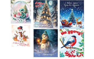 Сувенир "Магнит Новый год" код 918