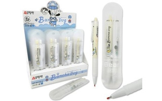 Набор  2 гелевых ручек "AODEMEI.Далматинец" синяя 0,5мм автомат DE-36/GP-93102-2