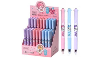 Ручка шариковая "Tenfon.Кот-космонавт" 4-цветная автомат 0,5мм DE- 194 / WYH058 328492