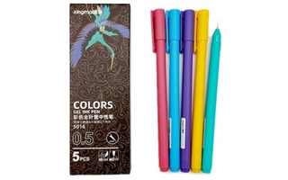 Набор  5 гелевых ручек "Retro" 0,5мм DE-458/№5016