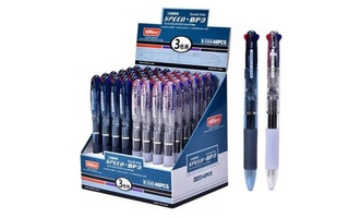 Ручка шариковая "Tenfon.Скорость" 3-цветная автомат 0,7мм DE-195/B-5165 328493