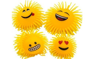 Игрушка "Антистресс.Смайл" 10см свет желтый DH-145