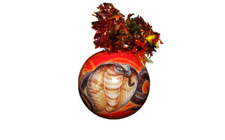 Елочный шар "Рождественский" 8,5см Ш85080