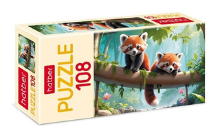 Пазлы Хатбер  108эл "Красные панды" 108ПЗ4_32823 089377