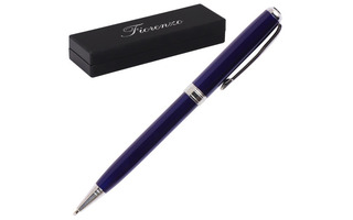 Ручка подарочная "FIORENZO" поворотный механизм, корпус синий 0,7мм синяя 232053 Кокос