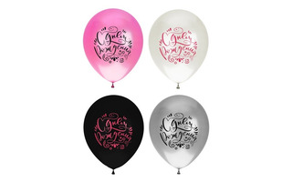 Шары 12" "С днем рождения!"" (25шт) 210121 Кокос