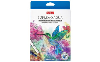 Карандаши 18 цв "Supremo AQUA" круглый корпус CS_087449 Хатбер