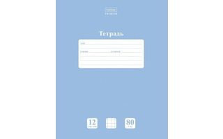 Тетрадь 12л "NEWtone Pastel.Голубая дымка" клетка 80гр/кв.м 12Т5А1_05057 089681 Хатбер