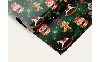 Бумага упаковочная новогодняя "Новогодняя сказка" 70*100см  10шт в уп (цена за 1 лист) УБ-6501