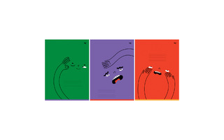 Тетрадь А4 96 л "Monocolor.Emotions" клетка Т4ск96 63256 BG