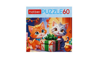 Пазлы Хатбер   60эл "Забавные котики" 60ПЗ5_32855
