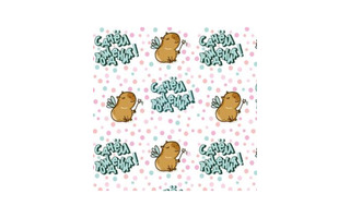 Бумага упаковочная 70*100см "Капибара" 10шт в уп (цена за 1 лист) УБ-8944 (НЕ ВСКРЫВАТЬ)