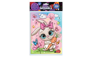 Набор для творчества "Кристальная мозаика.Зайчик" 17*23см CRYST-114747 385220 (6861)