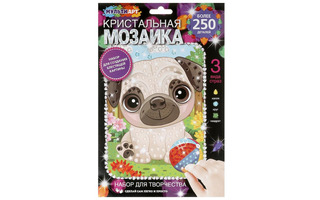 Набор для творчества "Кристальная мозаика.Бульдог" 17*23см CRYST-PESIKI 381494 (5279)