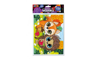 Набор для творчества "Кристальная мозаика.Лесные зверята" 17*23см CRYST-114766 385208 (3013)