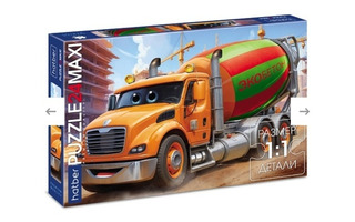 Пазлы Хатбер   24эл MAXI "Premium.Бетономешалка" 24ПЗ2_33154