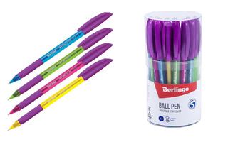 Ручка шариковая "Berlingo.Triangle 110 Color" синяя 0,7мм CBp_07115