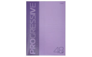 Тетрадь А4  48 л "Progressive" клетка пласт.обложка фиолет. 48Т4В1 084961 Хатбер