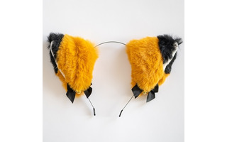 Ободок карнавальный "Ушки меховые" рыжие 6080853