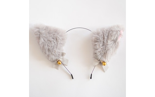 Ободок карнавальный "Ушки меховые" серые 6080860