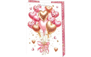 Сумка ламинированная 26*33 "Сердца" 10-41-14043