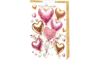 Сумка ламинированная 18*23 "Сердца" 10-30-14095