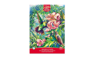 Альбом для акварели 10л "Колибри" А4 180г/кв.м склейка 46892 ErichKrause